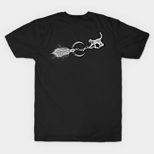 LUNA’S BROOM ON BLACK T-Shirt